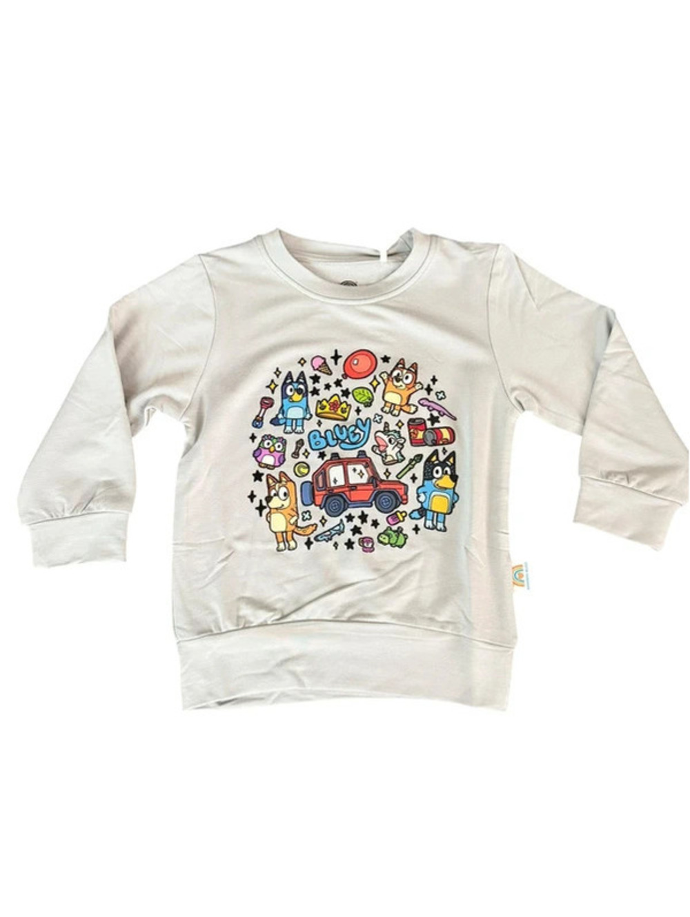 18-24M Bamboo Bliss Bluey French Terry Crewneck NWT